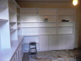 home office cabinets and shelving installations
